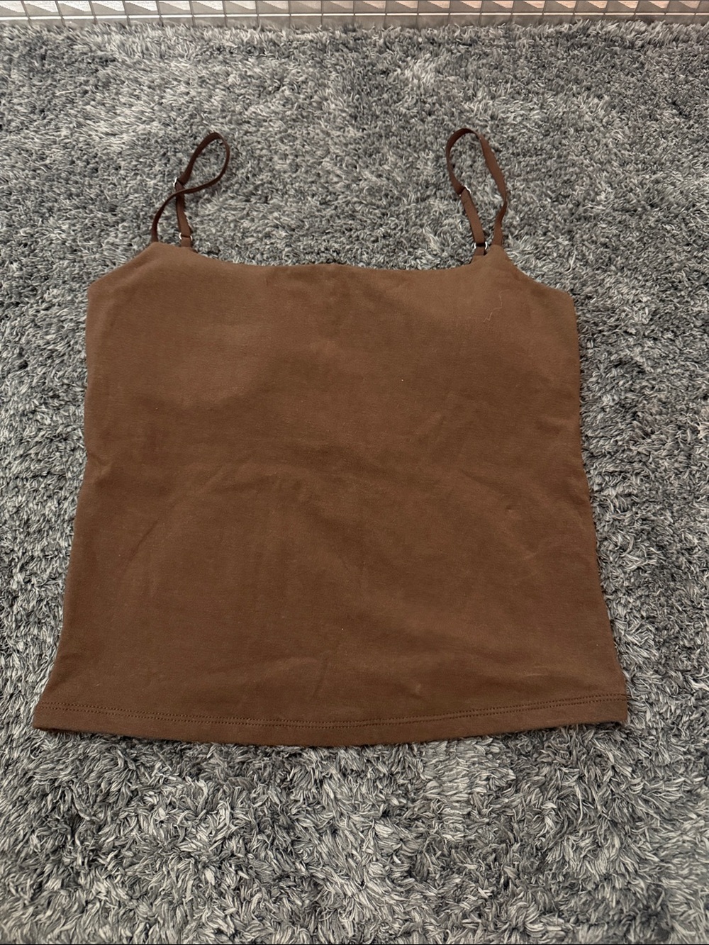Abercrombie & Fitch Brown Smooth Spaghetti Strap padded Camisole